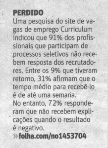 15.05.14 - Folha de S. Paulo Impressa_Pesquisa Curriculum